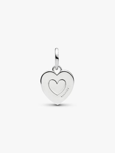 Charm Pendente Gravável de Coração Azul