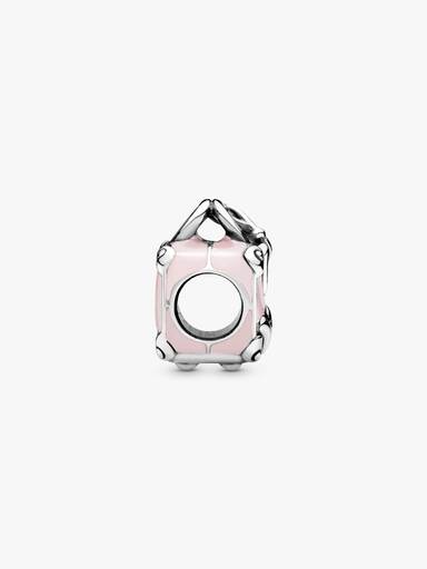 Charm de Mala de Viagem Rosa