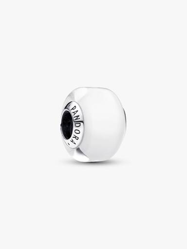 Mini Charm de Vidro Murano Branco