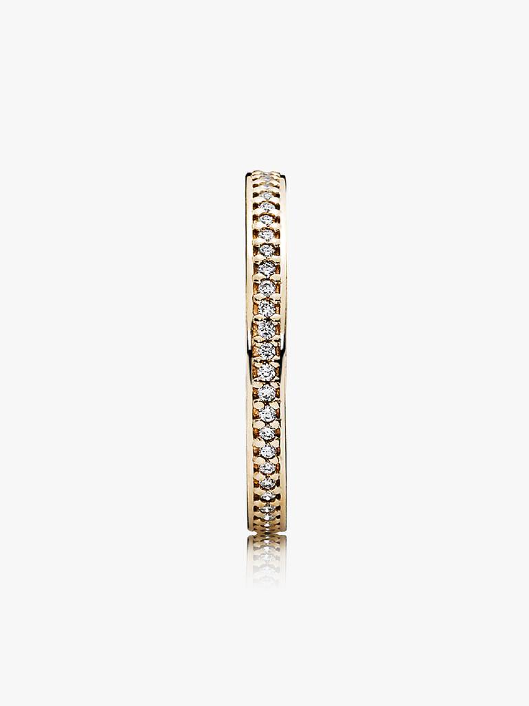 Gold ring, 0.24 ct TW h/vs diamonds