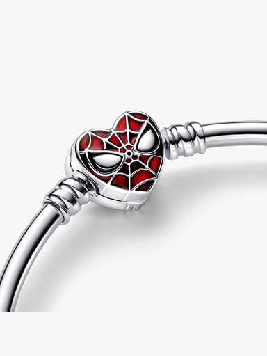 Bracelete Pandora Moments com Fecho de Máscara do Homem-Aranha da Marvel