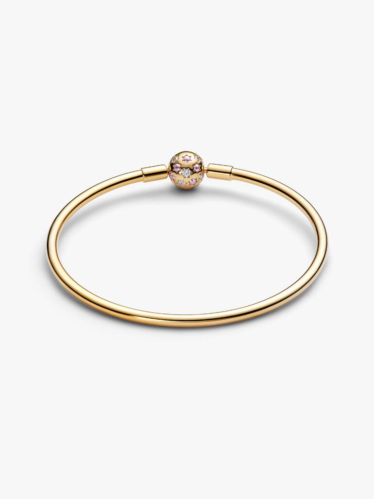 Bracelete com fecho esférico de estrelas