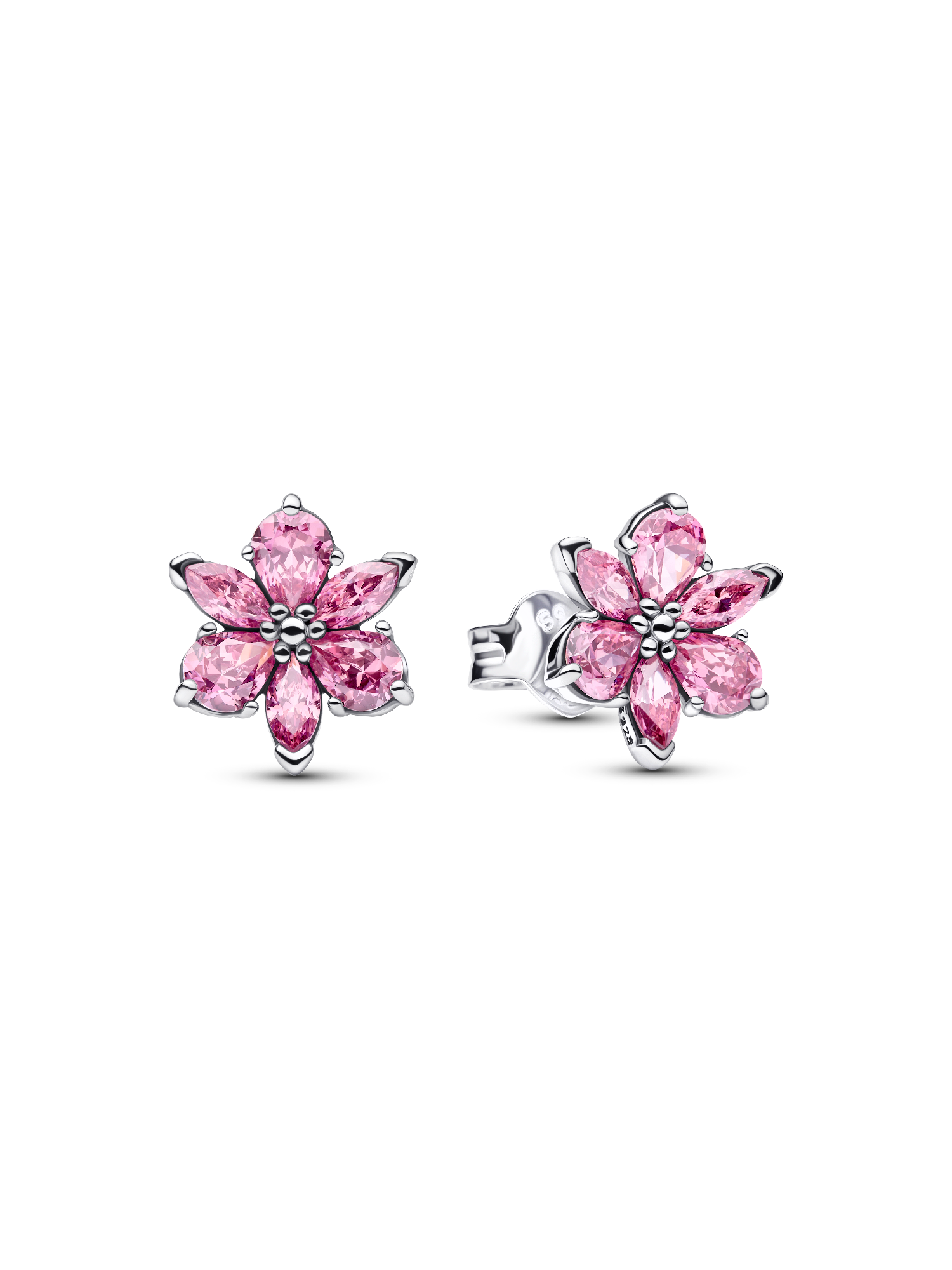 Brincos Riqueza Botânica Rosa Brilhante