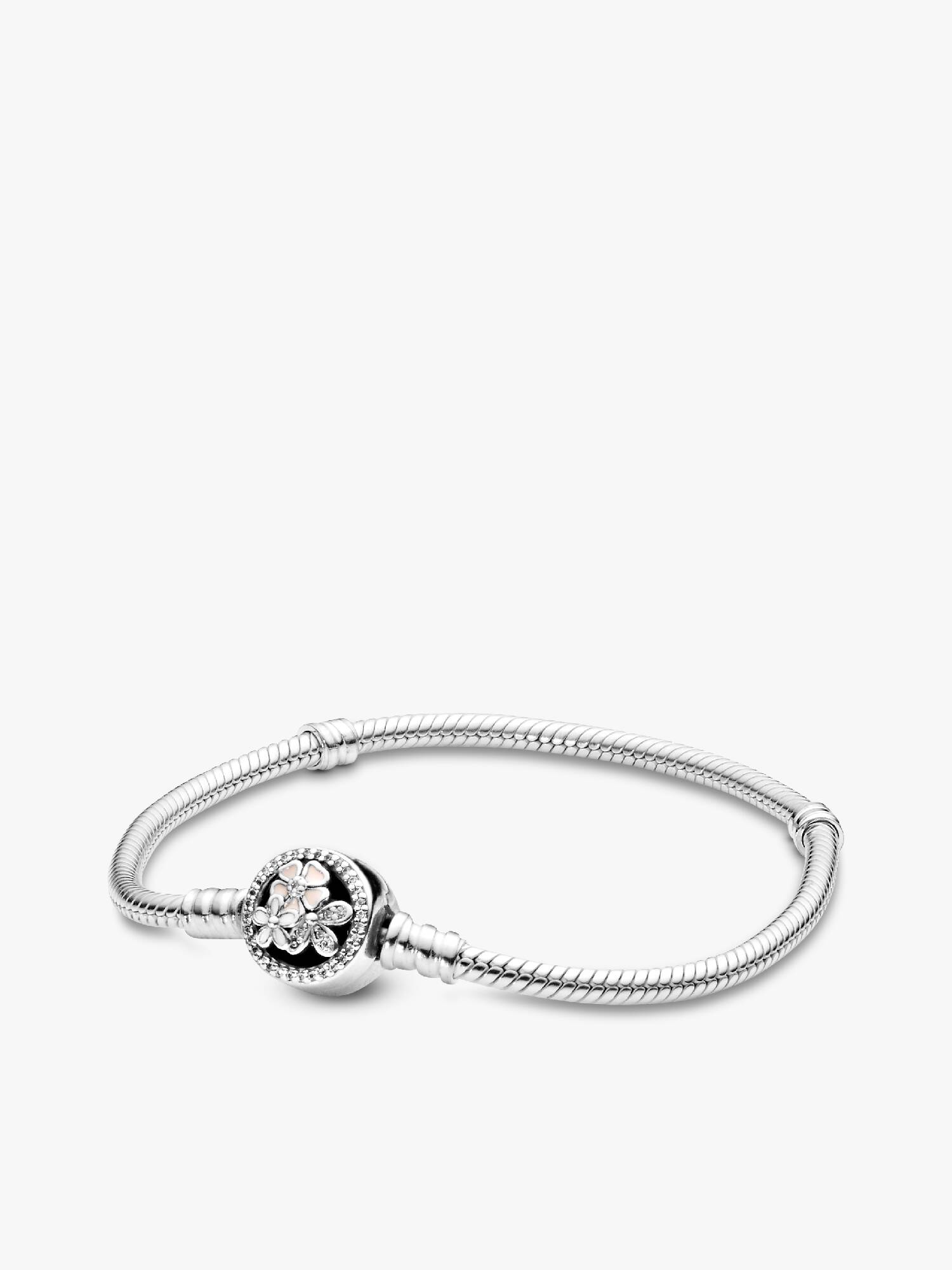 Pulseira Corrente Snake Pandora Moments Flor Clasp