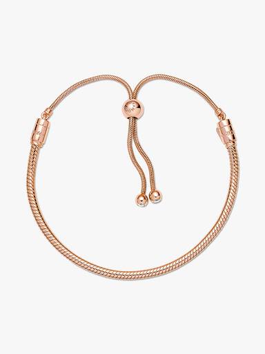 Bracelete Corrente Snake com Fecho Deslizante