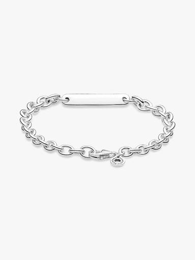 Pulseira de Elos com Barra Gravável
