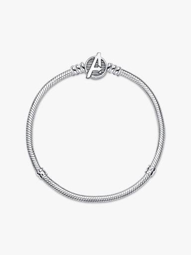 Pulseira Corrente Snake com Fecho dos Vingadores