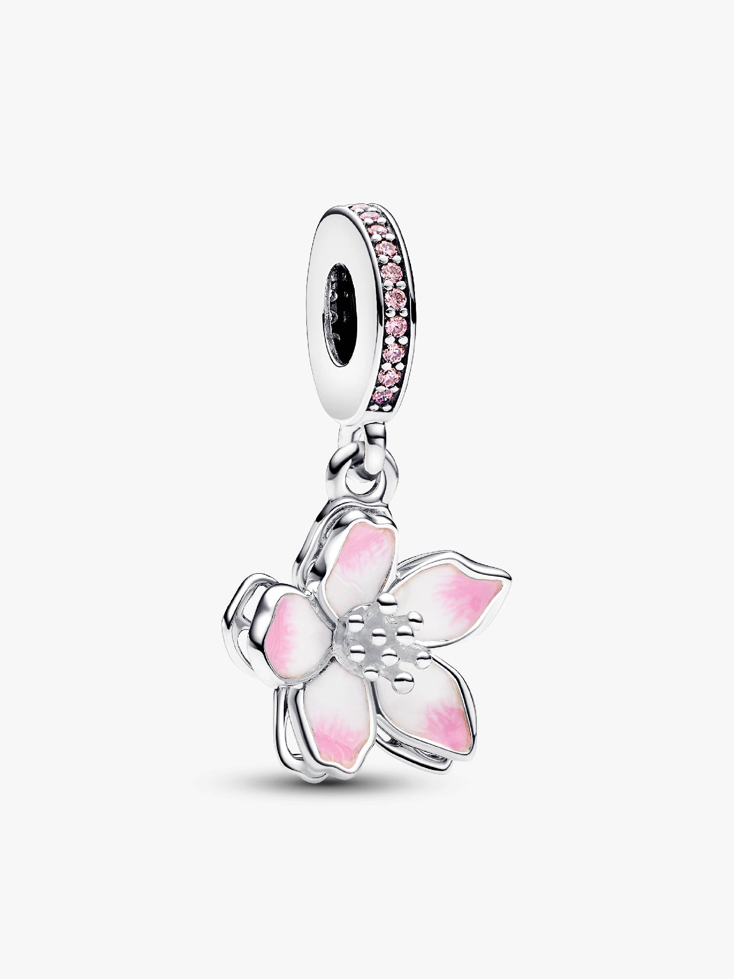 Charm pendente em flor de cerejeira