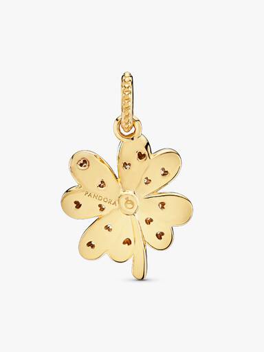 Clover Pandora Shine pendant with clear cubic zirconia