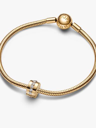 Charm Separador Fileira Brilhante