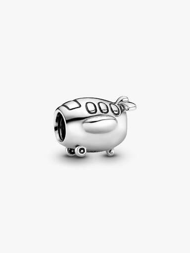 Airplane silver charm