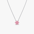 Colar com Pendente Flor Cor-de-Rosa Brilhante Colar com Pendente Flor Cor-de-Rosa Brilhante