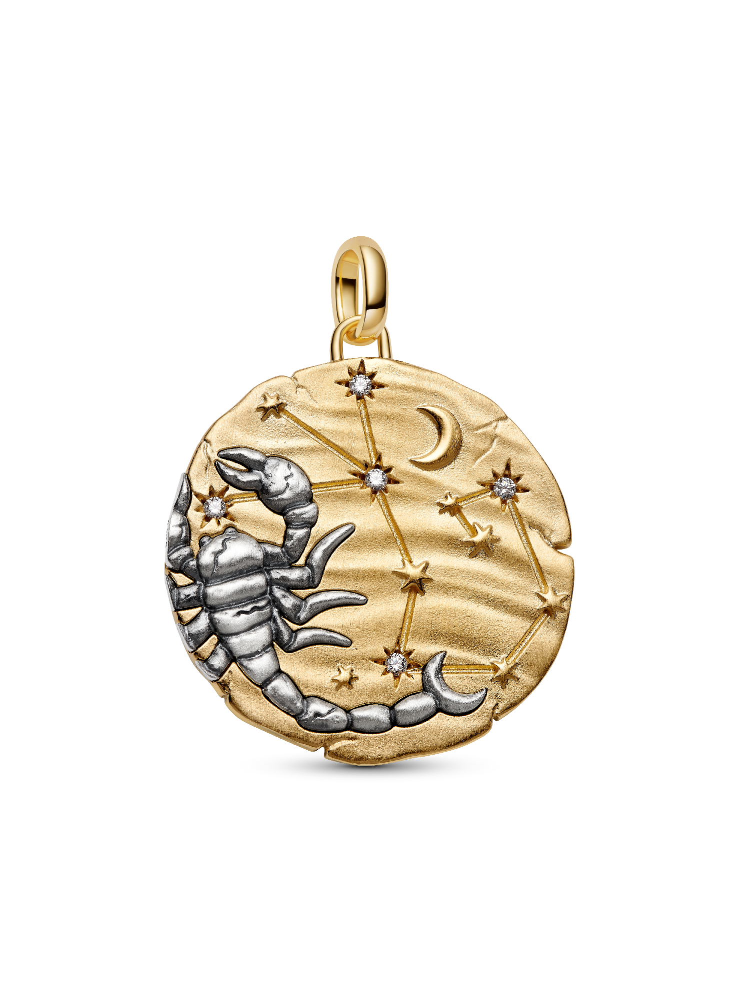 Charm Medalhão Maxi do Zodíaco Signo de Escorpião