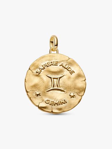 Charm Medalhão Maxi do Zodíaco do Signo de Gêmeos