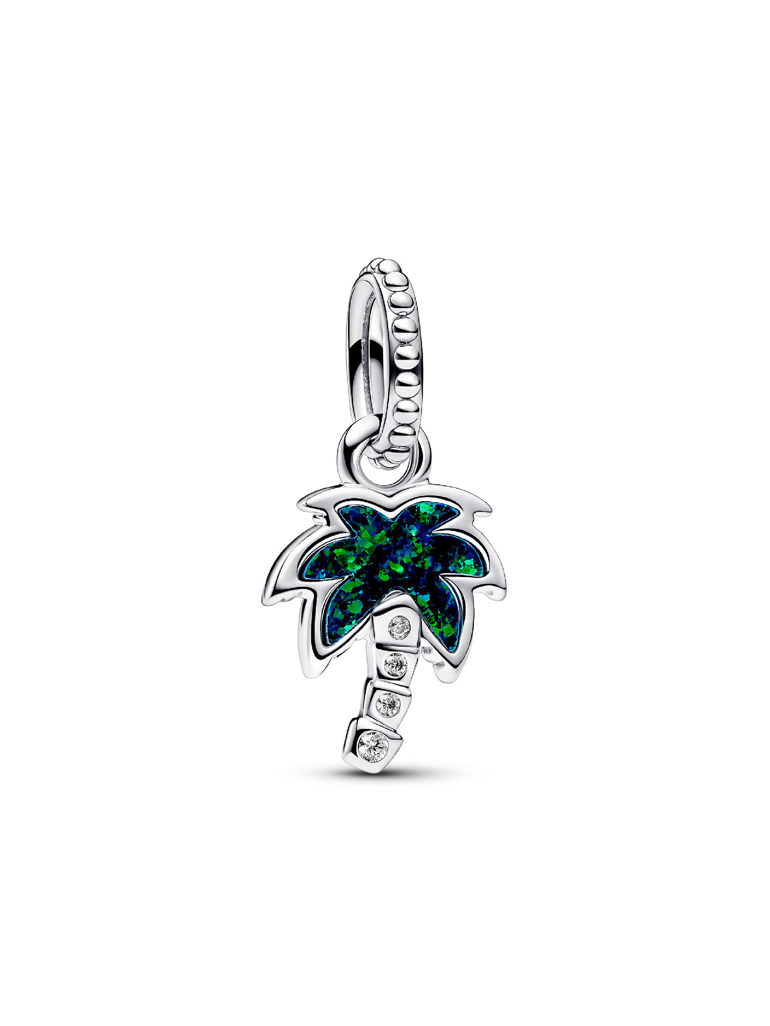 Charm pendente em palmeira verde fruta-cor