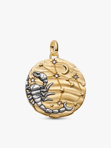 Colar com Pingente Talismã Oversized de Escorpião