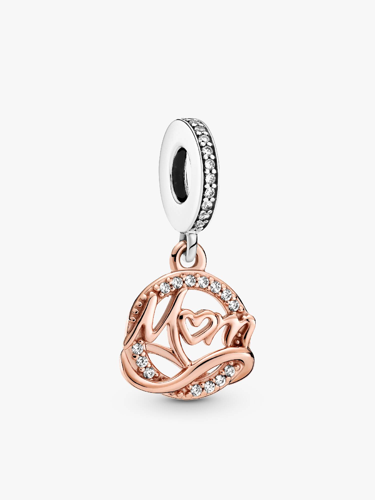 Charm Pendente em Dois Tons Mamãe