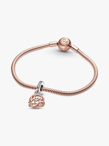 Charm Pendente em Dois Tons Mamãe