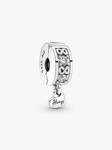 Charm clip pavé família sempre