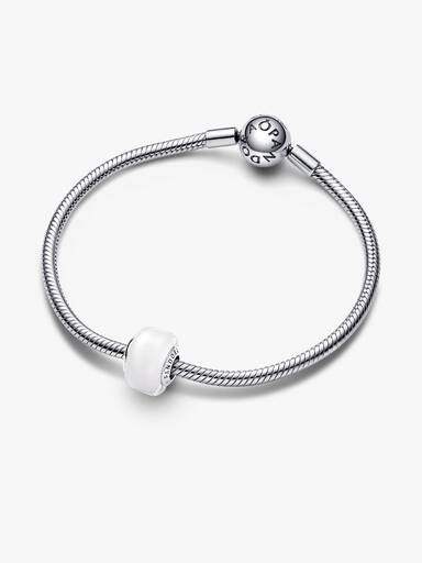 Mini Charm de Vidro Murano Branco