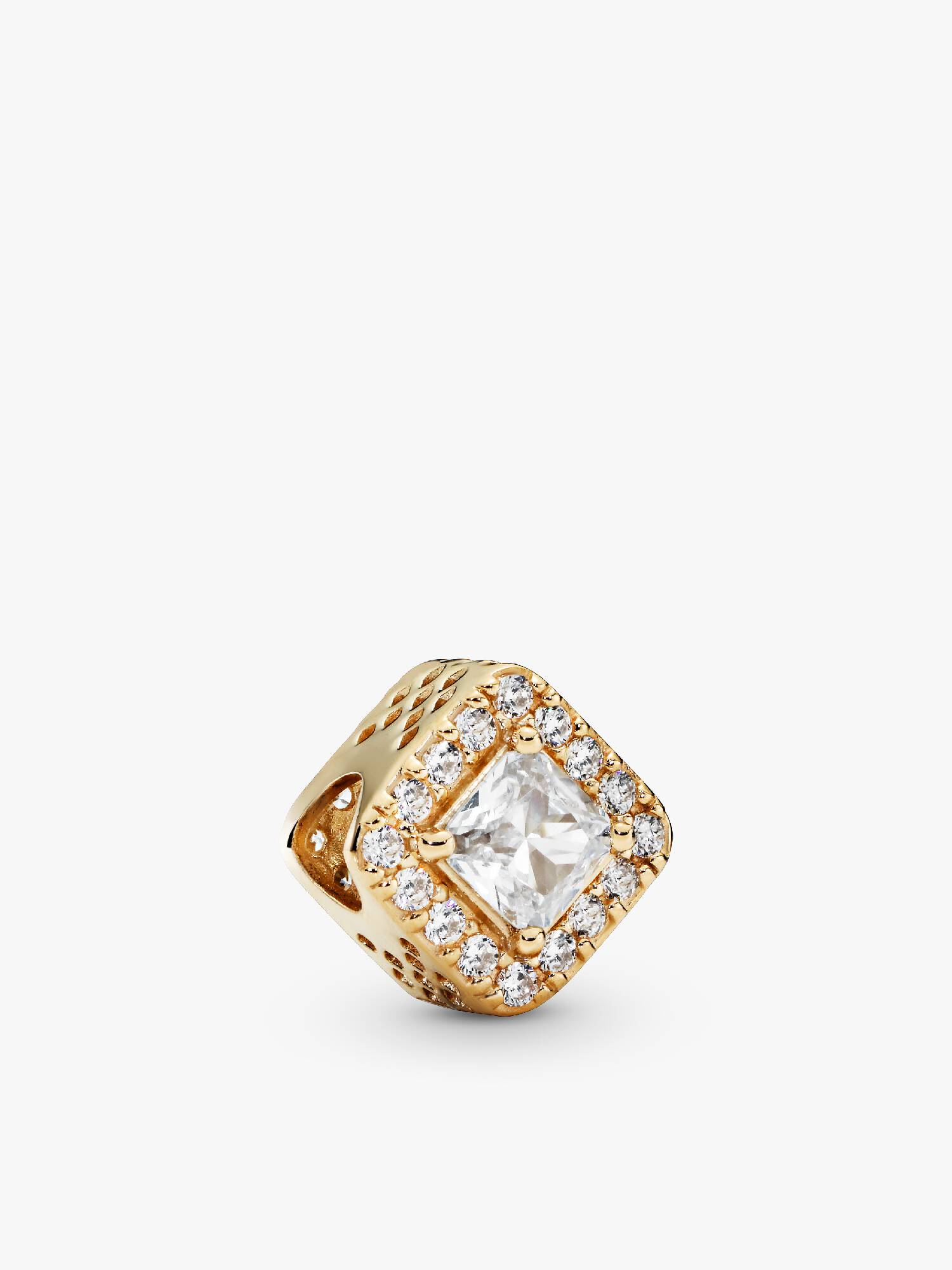 Charm Halo Quadrado Brilhante