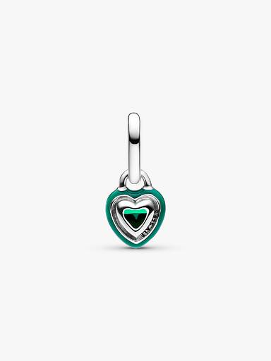 Mini Charm Pendente Coração Chakra Verde Pandora Me