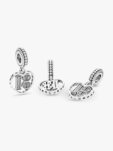 Charm Pendente Aniversário de 18 Anos