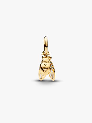 Charm pendente de cigarra.