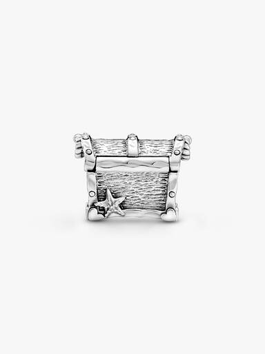 Chest of treasure sterling silver charm