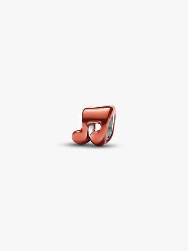 Mini Charm Laranja de Nota Musical