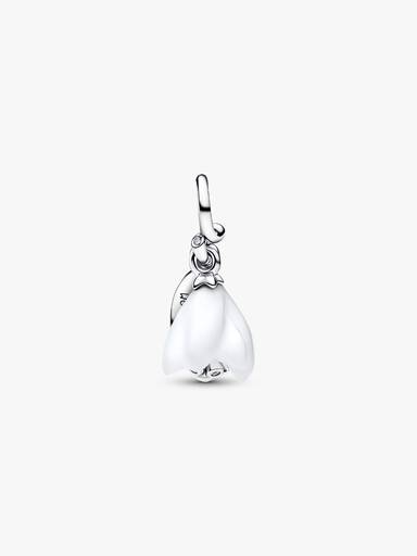 Charm pendente de flor de gota de neve