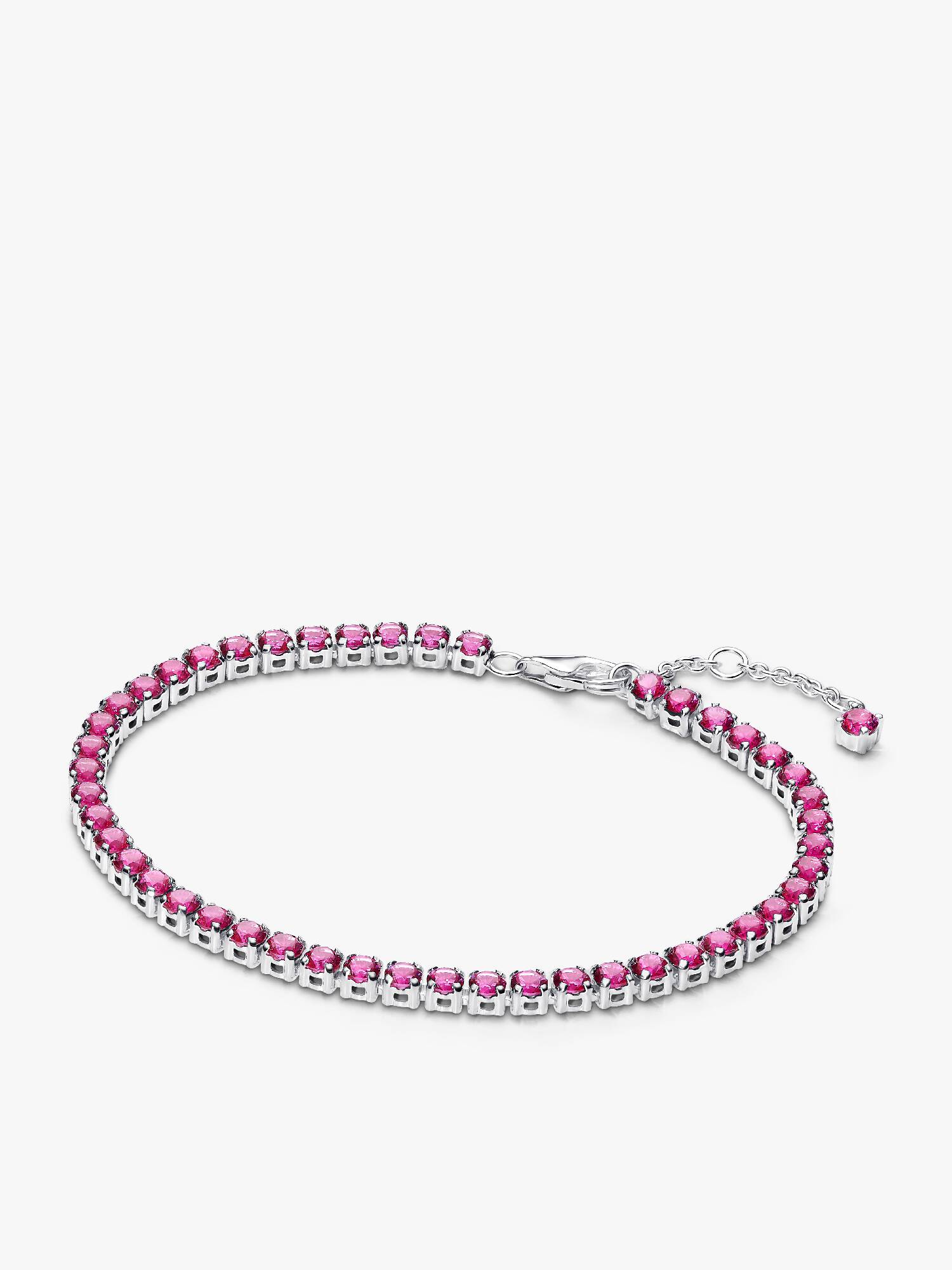 Pulseira Riviera Rosa Brilhante