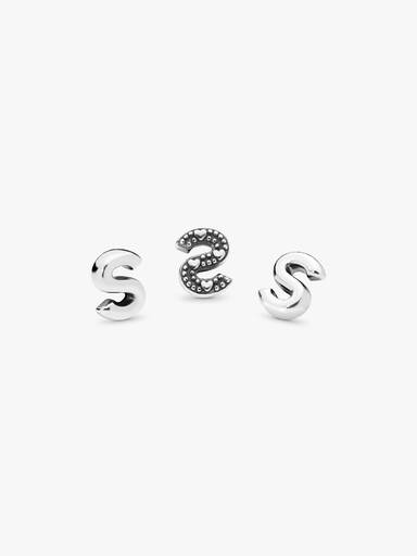 Letter S silver petite element
