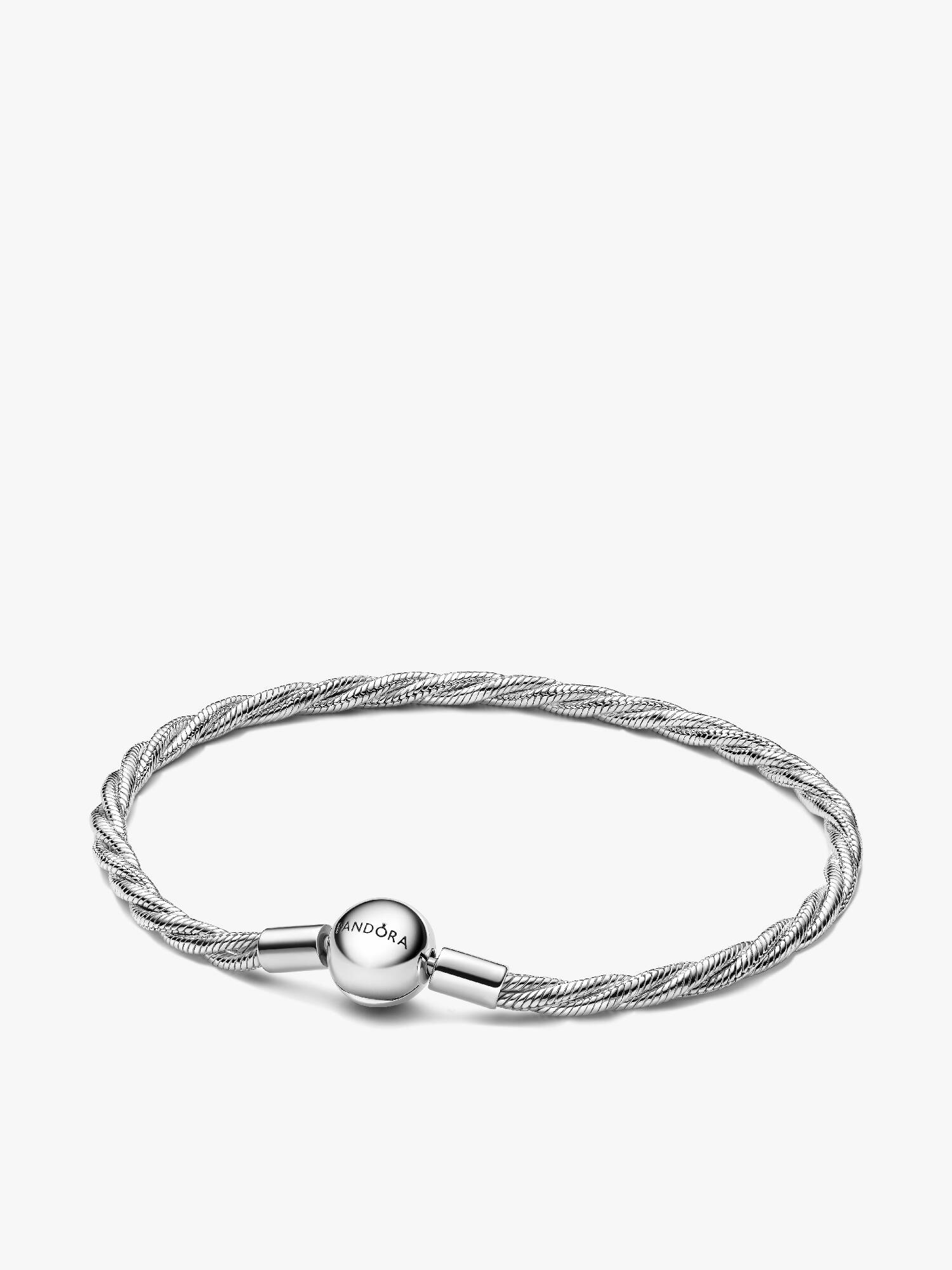Pulseira Corrente Snake Torcida com Fecho Esférico