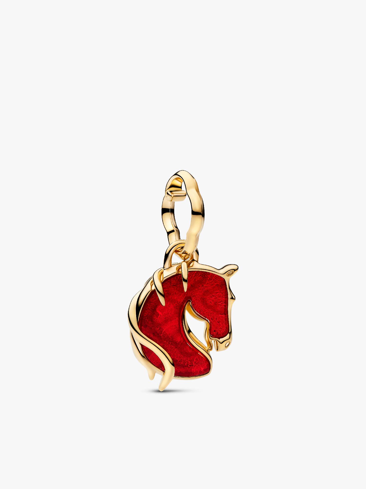 Charm pendente Cavalo de Fogo em vidro de Murano