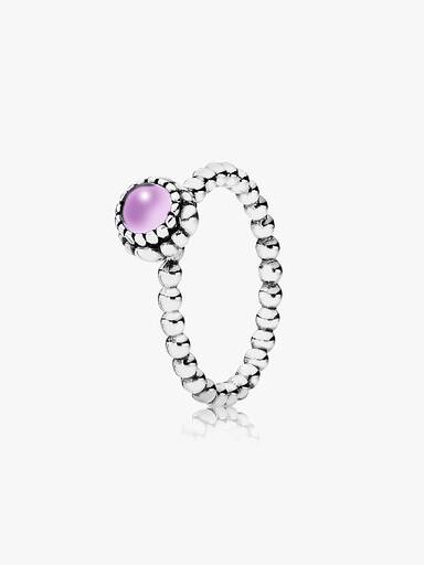 Anel Aniversário Blooms, February, Amethyst