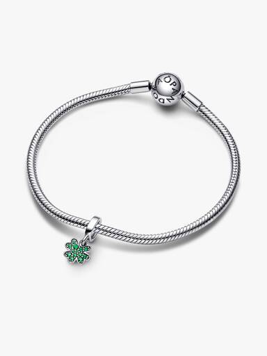 Charm pendente de trevo de quatro folhas