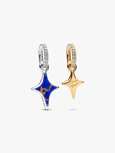 Charm Pendente Duplo de Estrelas Divisíveis