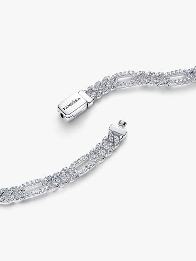 Pulseira Corrente Cubana com Elos Ovais