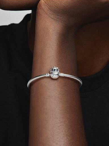 Bracelete Rígido com Fecho Mordida do Stitch