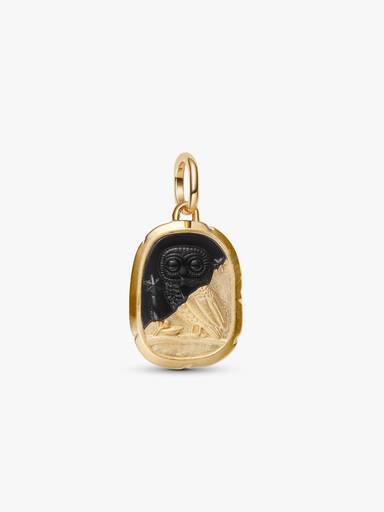 Charm Medalhão de Coruja