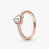 Anel Coração Elevado Brilhante Anel Coração Elevado Brilhante