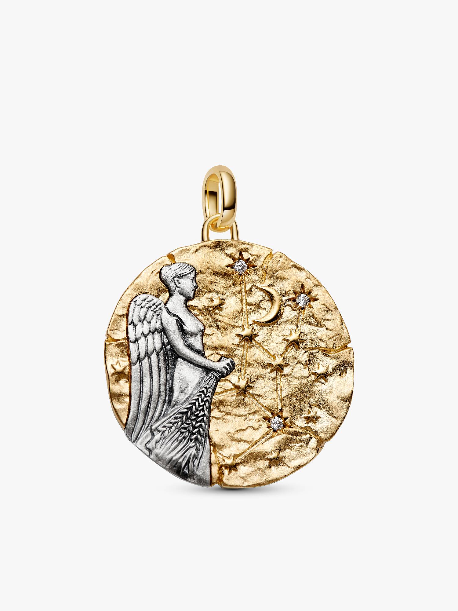 Charm Medalhão Maxi do Zodíaco do Signo de Virgem