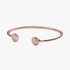 PANDORA Rose logo open bangle with clear cubic zirconia PANDORA Rose logo open bangle with clear cubic zirconia