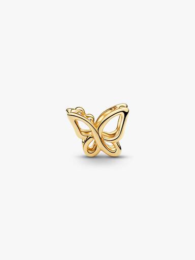 Charm rendado de borboleta.