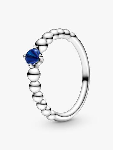 Anel Mar Azul Beaded