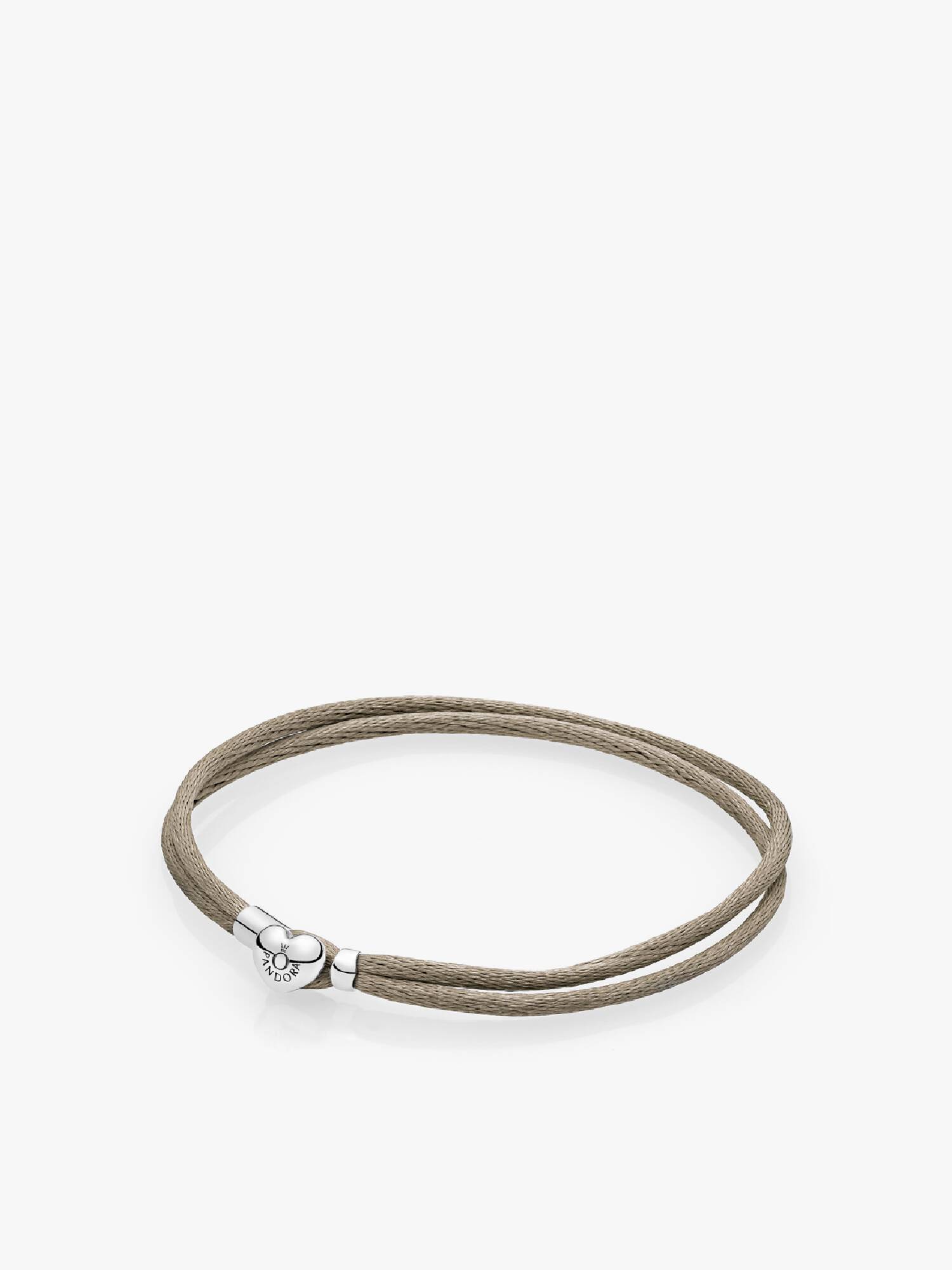 Pulseira Dupla de Tecido, Cinza Esverdeado