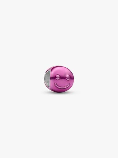 Mini charm Rosto Feliz Rosa