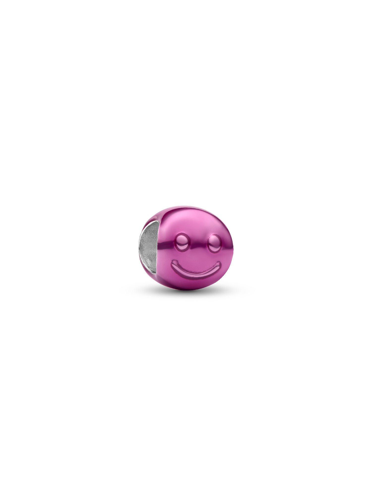 Mini charm Rosto Feliz Rosa
