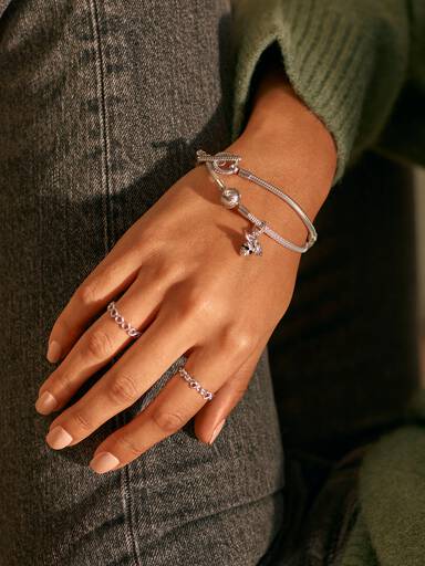 Pulseira Corrente Snake T-Bar Pandora Moments